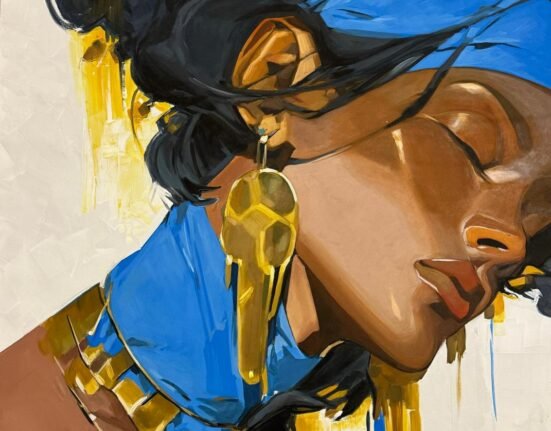 Azure painting by Gabrielle Malak